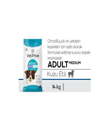 VetPrive Vet Prive Medium and Large Breed Adult Dog Food Lamb Meat 14 Kg - Buy Online on GoSupps.com
