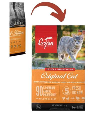 Orijen Cat & Kitten Grain-Free Kitten and Adult Cat Food 1.8kg