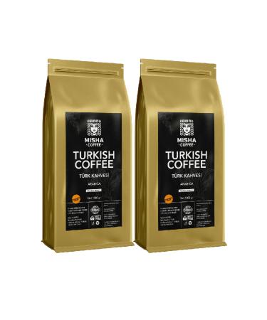 MISHA COFFEE Medium Roast Turkish Coffee 1000 GR x 2'li Advantage Package