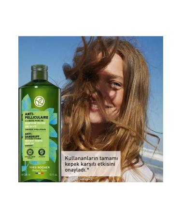 Yves Rocher Pomegranate Peel Mint and Agave Soothing Prebiotic Shampoo - Anti-Dandruff Pelliculaire 300 ml - Buy Online on GoSupps.com