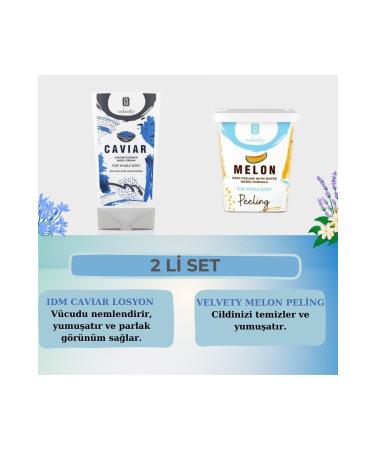 IDM VELVETY BODY CREAM CAVIAR & IDM VELVETY PEELING MELON