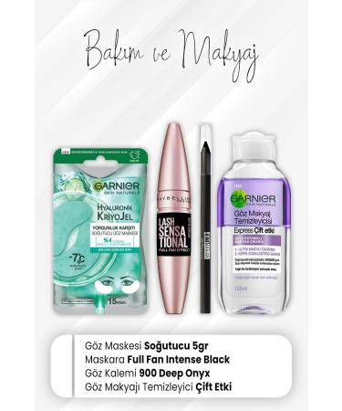 Garnier Cooling Eye Mask Hyaluronic 5 gr Express Double Effect 125 ml Full Fan Effect and Gel Eye Mask