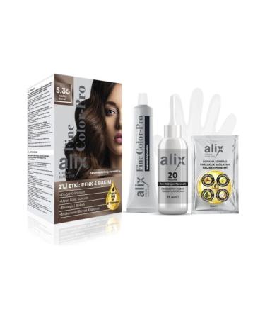 Alix Ali x Short Hair Dye 50 ml 5.35 Sparkling Brown