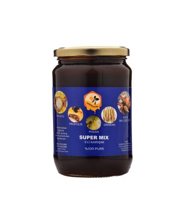 balsev Honey Pollen Propolis Royal Jelly and Ginseng Super Mix (500 gr)