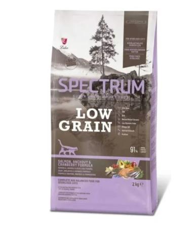 Spectrum Low Grain Salmon Anchovy Cranberry Infertile Cat Food 2kg