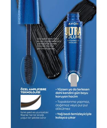 Avon Ultra Volume Waterproof Mascara Blackest Black - Buy Online on GoSupps.com