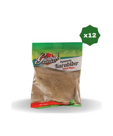 Gunbak GUNBAK BLACK PEPPER 40 GR X 12 PIECES