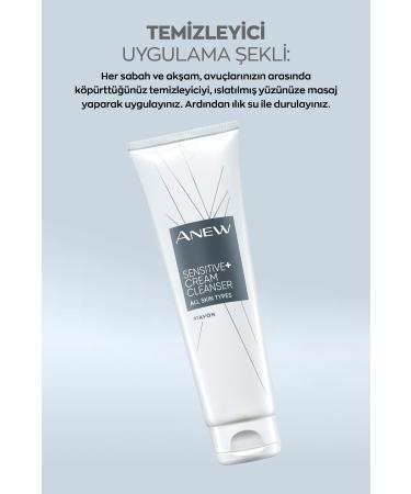 Avon Anew Sensitive Cream Facial Cleanser for Sensitive Skin 150 Ml. - Buy Online on GoSupps.com