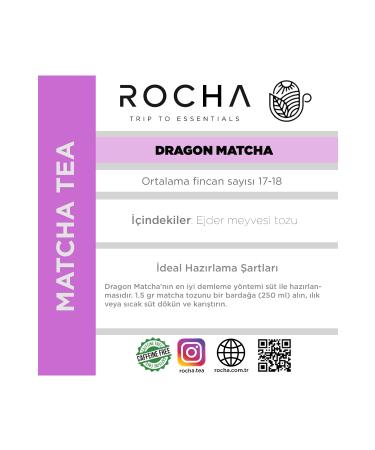 ROCHA Dragon Matcha Dragon Fruit Matcha Tea 25 gr - Buy Online on GoSupps.com
