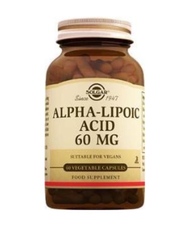 Solgar Alpha Lipo Acid 60 mg 60 Capsules