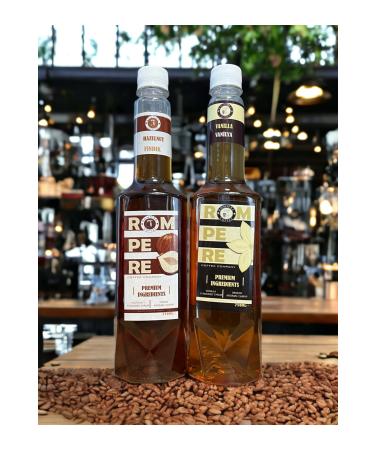ROMPERE HAZELNUT AND VANILLA FLAVOURED COFFEE COCKTAIL SYRUP 750ML