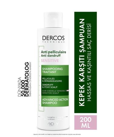 Vichy -Dercos Anti-Dandruff Anti-Dandruff Shampoo for Sensitive and Itchy Skin 200ml LIGHT464