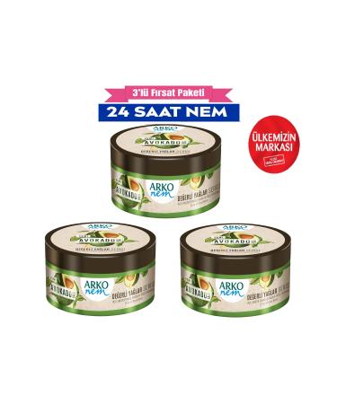 Arko Precious Oils Hand and Body Cream Avocado 150 ml Set of 3