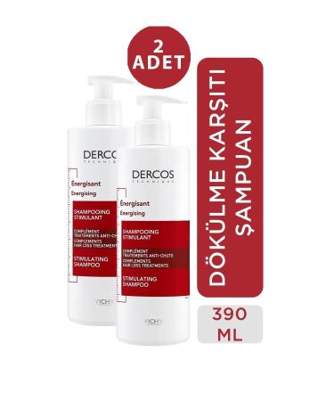 Vichy Dercos Energisant Shampoo Anti-Hair Loss 400 ml 2 Pieces