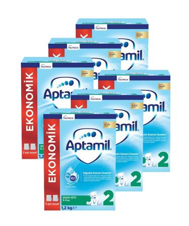 Aptamil 2 Follow-On Milk New Formula 1200 gr X 6 Pieces