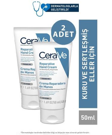 CeraVe Reparative Hand Cream For Dry & Rough Hands 50 ml 2 Pieces