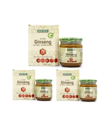Aksu Vital Aksuvital Ginseng Royal Jelly Honey Pollen (n) 13 000 mg x 3 Pieces