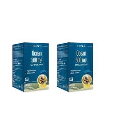 Ocean 500 Mg Omega-3 60 Capsules New Packaging Fish Oil 2 Pieces