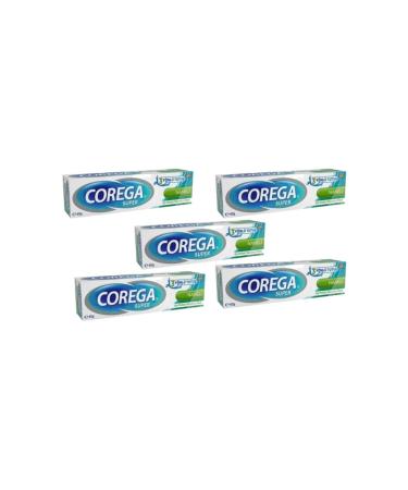 Corega Super Mint Denture Adhesive Cream 40gr 5 Pieces