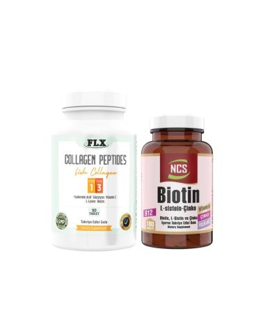 Ncs Fish Collagen Type 1-3 Collagen 90 Tablets + Biotin 180 Tablets