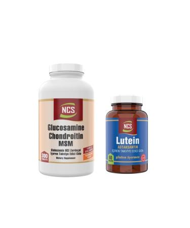 Ncs Lutein 15 Mg Astaxanthin 12 Mg 60 Tablets Glucosamine Turmenic Root Msm 300 Tablets