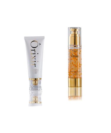 Orixir Pure Energy Kit 24 Carat Pure Gold and Oxygen Based Facial Cleanser and Luxury Caviar Serum