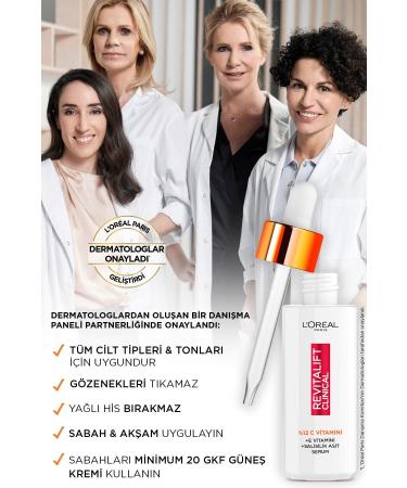 L'Oreal Paris Revitalift Clinical Pure Vitamin C Brightening Serum 30 ml 2 Pieces - Buy Online on GoSupps.com
