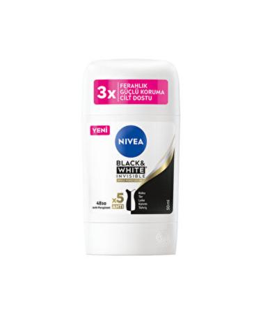 NIVEA Black & White Invisible Silky Smooth Women Stick Deodorant 50 ml