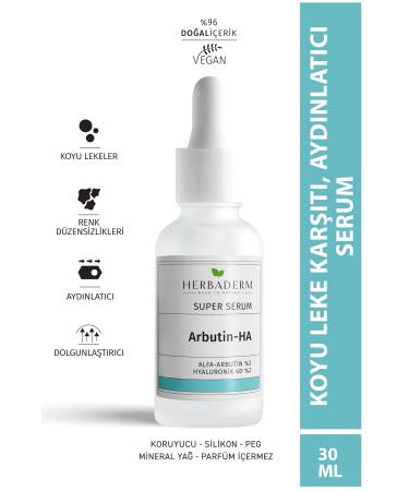 Herbaderm Brightening and Blemish Reducing Arbutin 4d Hyaluronic Super Serum