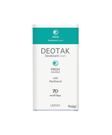 Deotak ( 2 PCS ) Deotak Unisex Cream Deodorant Fresh 35 ml