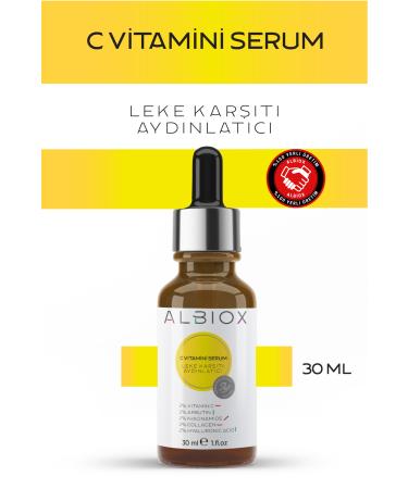 Albiox Vitamin C Serum (vitamin C + Hyaluronic Acid + Arbutin + Collagen + Niacinamide) 30 Ml