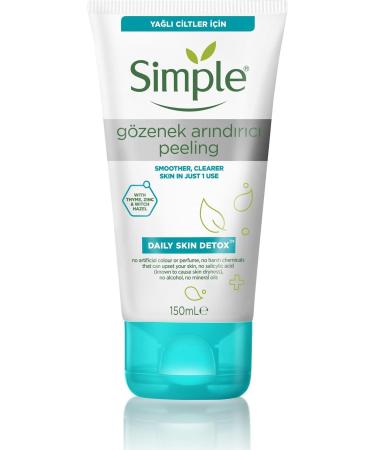 Simple Daily Skin Detox Pore Refining Peeling For Clean And Shine-Free Skin 150 Ml - Buy Online on GoSupps.com