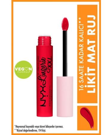 NYX Professional Makeup Lip Lingerie XXl Matte Liquid Lipstick Untamable No:28