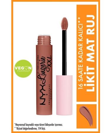 NYX Professional Makeup Lip Lingerie Xxl Matte Liquid Lipstick Candela Babe No:25