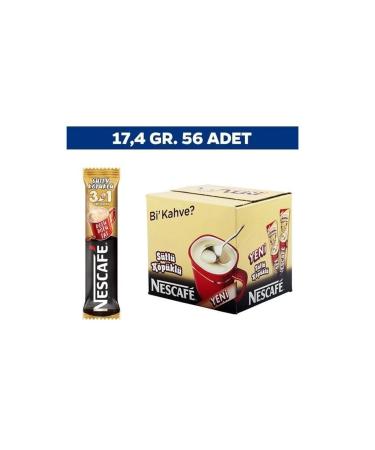 Nestle Nescafe 3 in 1 Milky Foam Coffee 56 Pack 17.4 gr