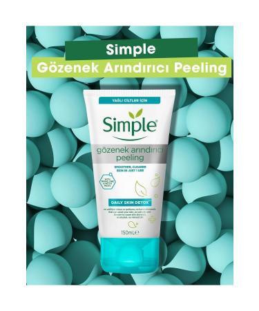 Simple Daily Skin Detox Pore Refining Peeling For Clean And Shine-Free Skin 150 Ml - Buy Online on GoSupps.com