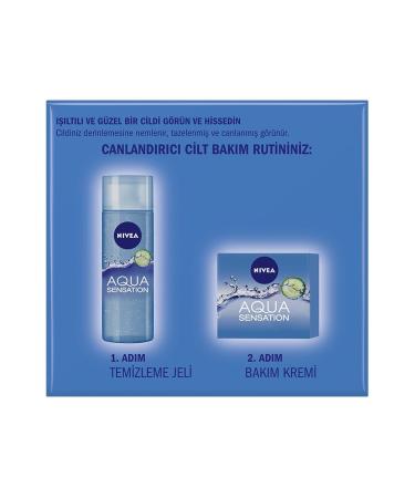 NIVEA Nivea Aqua Sensation Revitalizing Care Cream (50Ml) Normal and Combination Skin Intense with Cucumber Extract - Buy Online on GoSupps.com