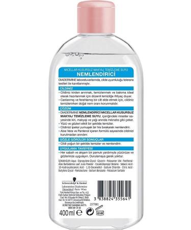 Diadermine Micellar Moisturizing Perfect Make-Up Remover Water 400 Ml - Buy Online on GoSupps.com