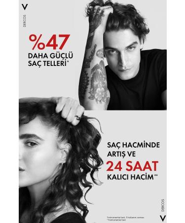 Vichy Dercos Energising - Anti Hair Loss Shampoo with AMINEXIL AND PP/B5/B6 Vitamins 2*400 ml - Buy Online on GoSupps.com