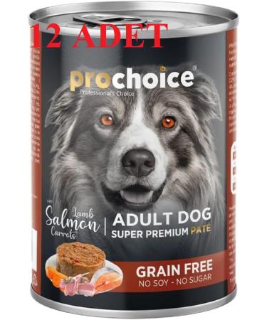 Pro Choice Lamb Salmon Carrot Paste Canned Dog Food 400gr X 12 Pieces