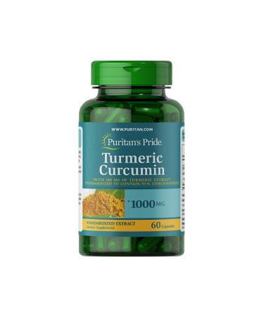 Puritan's Pride Turmeric Curcumin 1000 Mg 60 Capsules