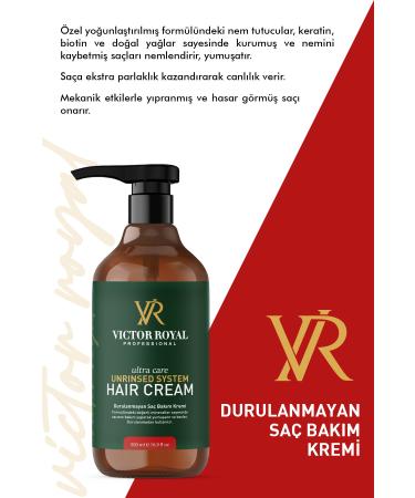 Victor Royal Keratin&argan Leave-In Hair Care Cream 500 Ml. 8684415818164