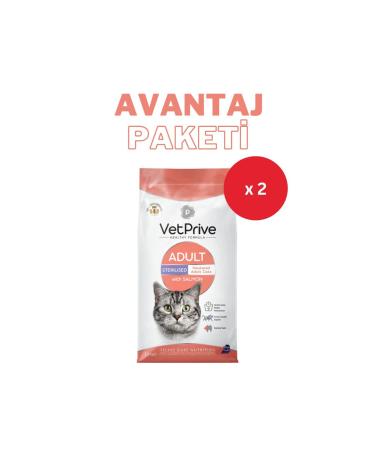 VetPrive Elite Paws Vet Prive Advantage Package 1.5 KG X 2 Adult Sterilized Neutered Cat Food Salmon