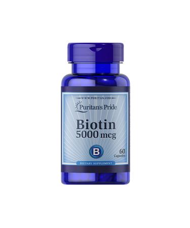 Puritan's Pride Biotin 5000 Mcg 60 Capsules