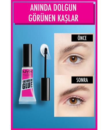 NYX Professional Makeup Brow Glue Eyebrow Fixing Mascara Transparent - Buy Online on GoSupps.com