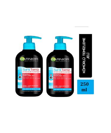 Garnier Pure&Clean Anti-Blackhead Cleanser 250ml X 2 PCS