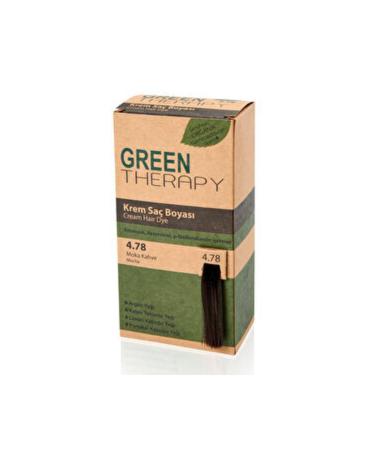 Green ( 2 PIECES ) Green Therapy Cream Hair Dye 4.78 Mocha Brown