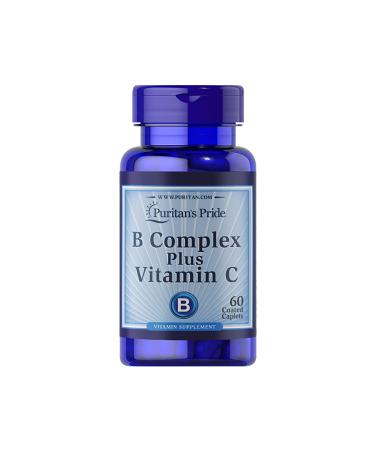 Puritan's Pride B Complex Plus Vitamin C 500 Mg 60 Tablets