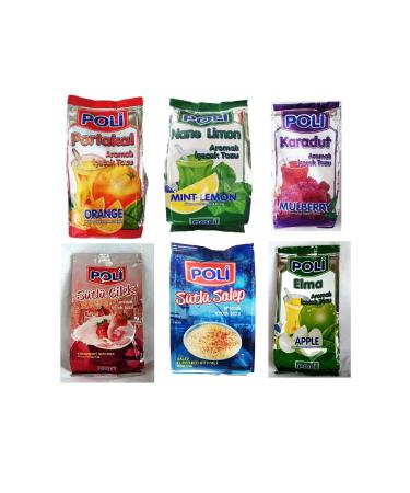 Poli Efsane Orange Mint Lemon Black Mulberry Milk Strawberry- Milk Salep Apple