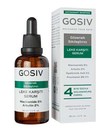 Gosiv Pore Tightening and Anti-Spot Skin Care Serum 30 Ml (niacinamide 5% + Arbutin 2%) - Buy Online on GoSupps.com